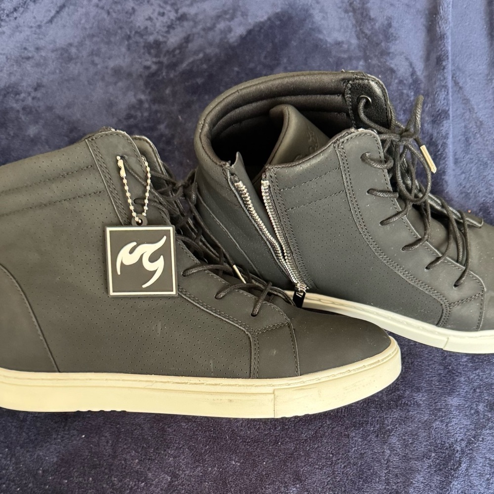 Women's Black High-Top Sneakers